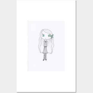 Green-eyed Girl Posters and Art